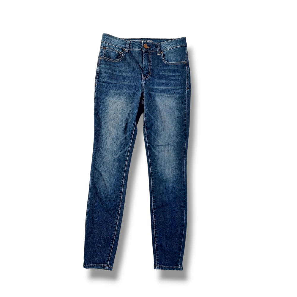 Maurices Womens Skinny Jeans Ever-flex Highrise Slimming Dark Wash Size 6 30x29